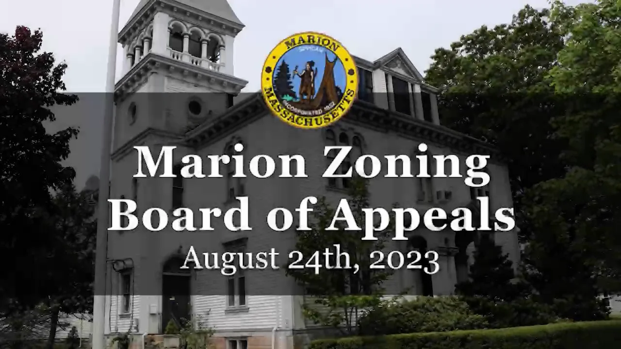 8/24/23 Marion Zoning Board of Appeals on Vimeo