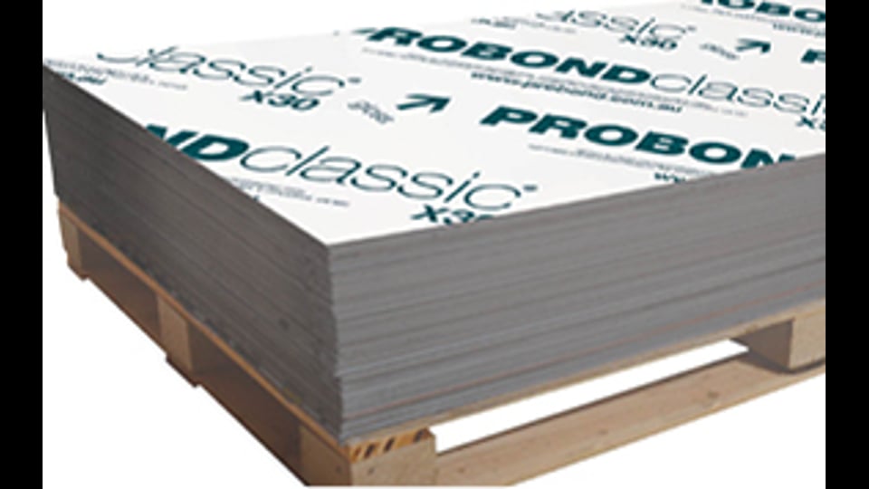 probond classic x30 - 3mm aluminium composite panel with 0.30mm skin, pbcx30, aluminium composite panel
