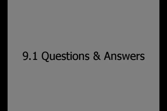 Question and Answers Part 1 on Vimeo
