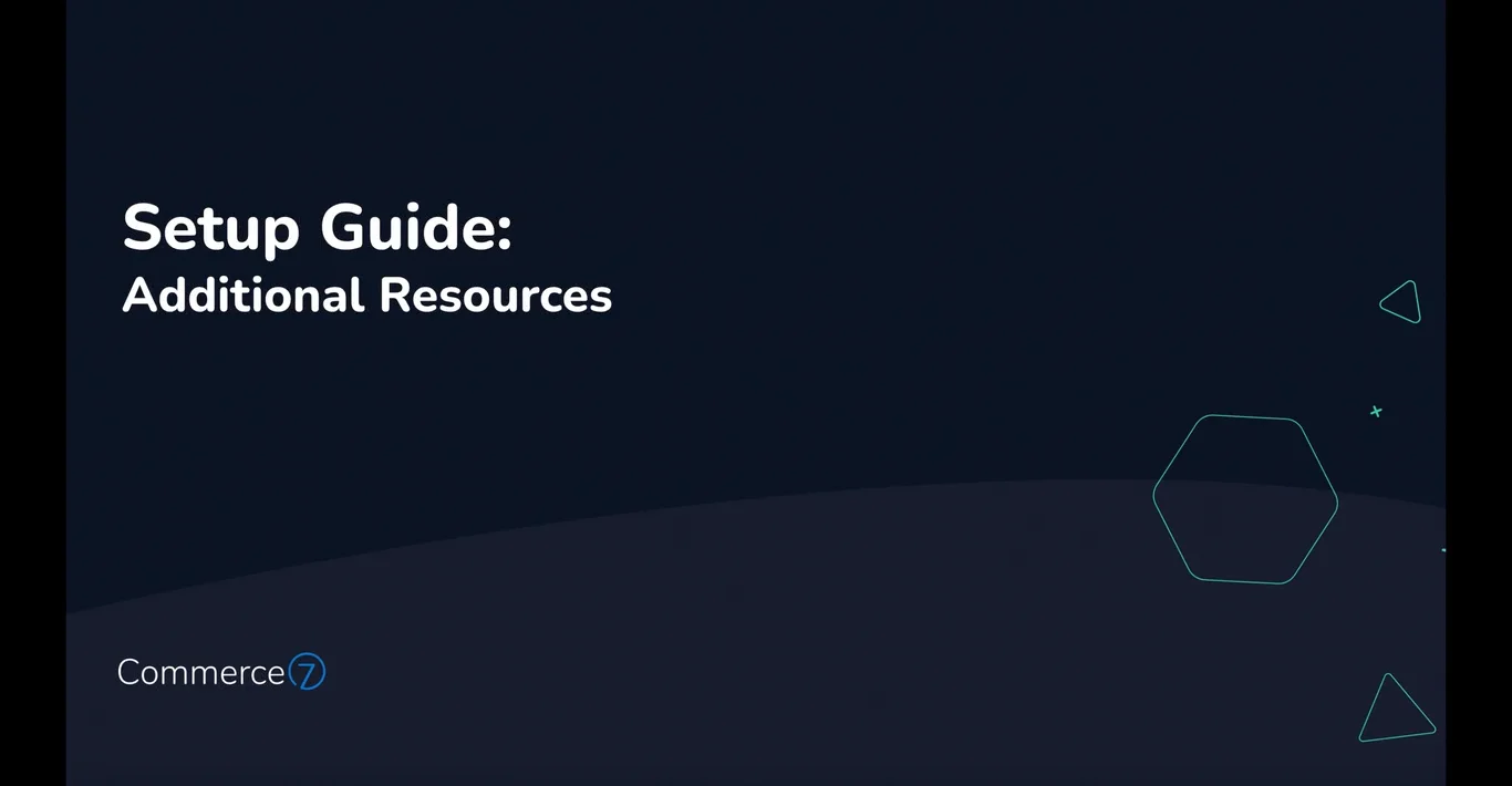 Setup Guide: Additional Resources on Vimeo