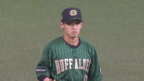 【10回表】チームを救うビッグプレー!! バファローズ・渡部遼人 好返球で本塁生還を阻止!!  2023年8月26日 オリックス・バファローズ 対 千葉ロッテマリーンズ
