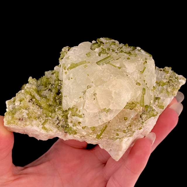 Pollucite (rare and large) with Tourmaline
