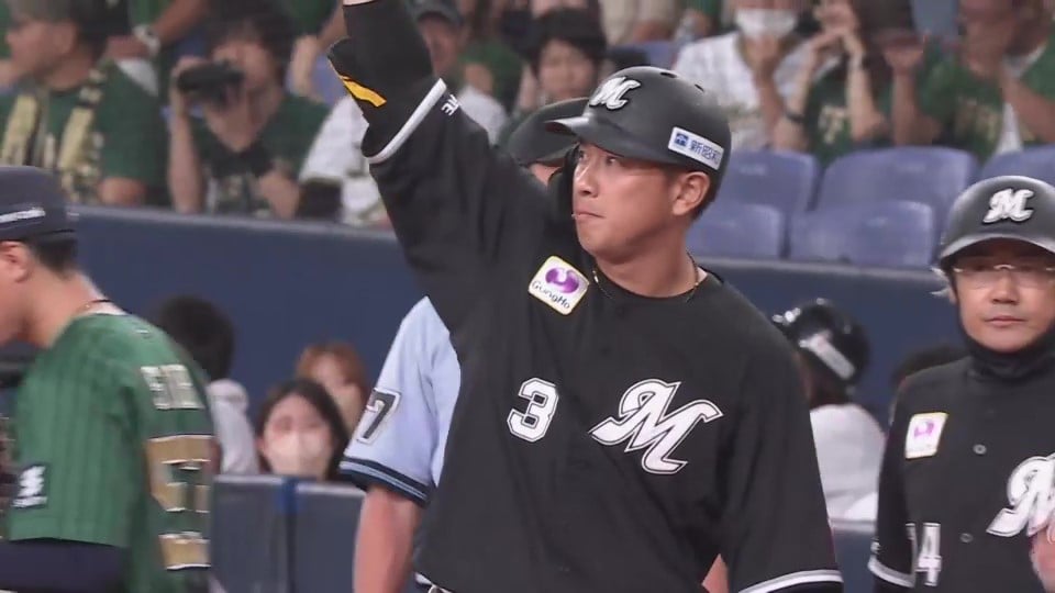 【1回表】ベテランの一打で先制!! マリーンズ・角中勝也 直球を弾き返すライトへのタイムリー!!  2023年8月27日 オリックス・バファローズ 対 千葉ロッテマリーンズ