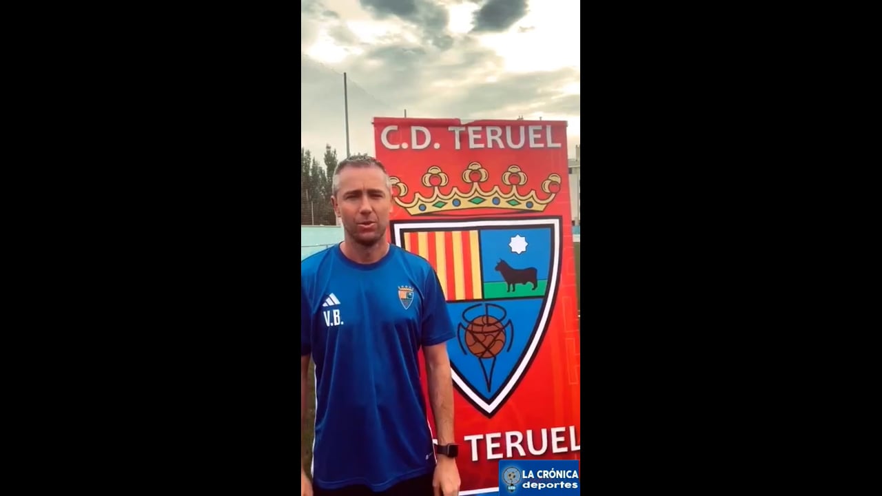 LA PREVIA / CD Lugo - CD Teruel / VÍCTOR BRAVO (Entrenador Teruel) J1 - 1ª RFEF / Fuente: CD Teruel