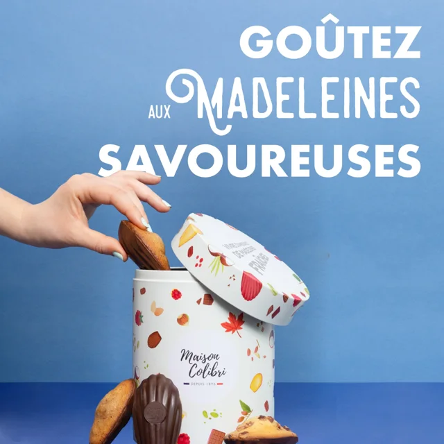 Maison Colibri affiche ses madeleines dans le métro parisien