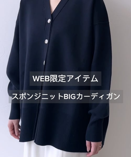 予約第2弾・WEB限定】スポンジニットBIGカーディガン/追加予約受付中