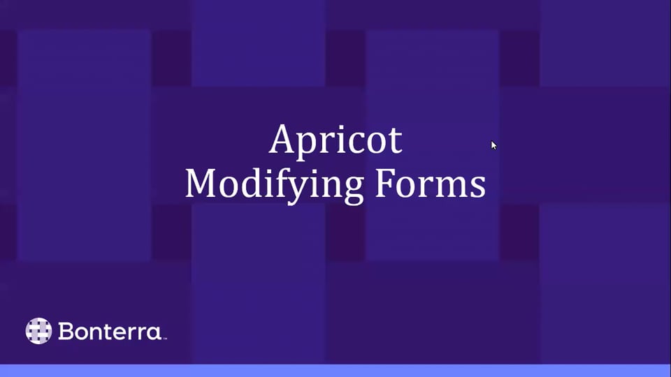 Modifying Forms