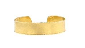 Italian 18kt Gold Over Sterling Cuff Bracelet