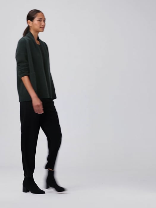 Cashmere Silk Bliss Shawl Collar Cardigan | EILEEN FISHER