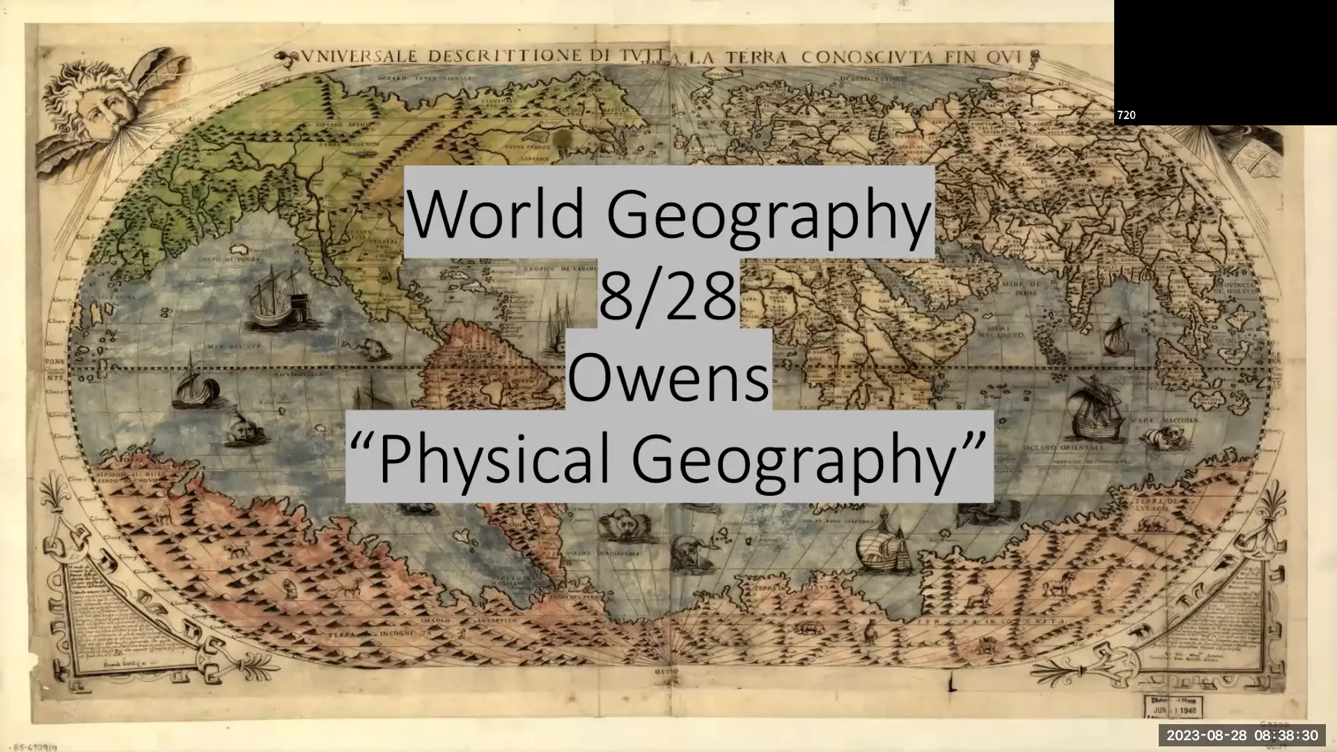 World Geography Honors August 28 on Vimeo