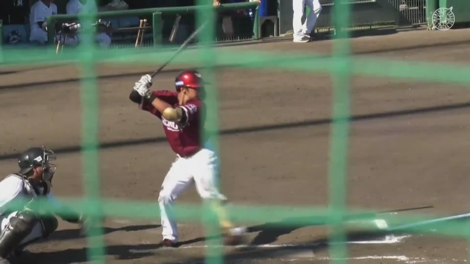 【ファーム】マルチ安打でアピール!! イーグルス・平良竜哉 センターへのタイムリーヒット!!  2023年8月29日 千葉ロッテマリーンズ 対 東北楽天ゴールデンイーグルス