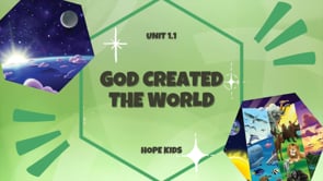 1.1 God Created the World