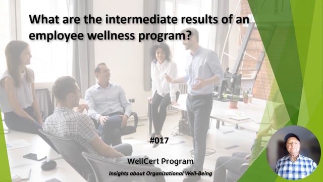 #017 What are the intermediate results of an employee wellness program?