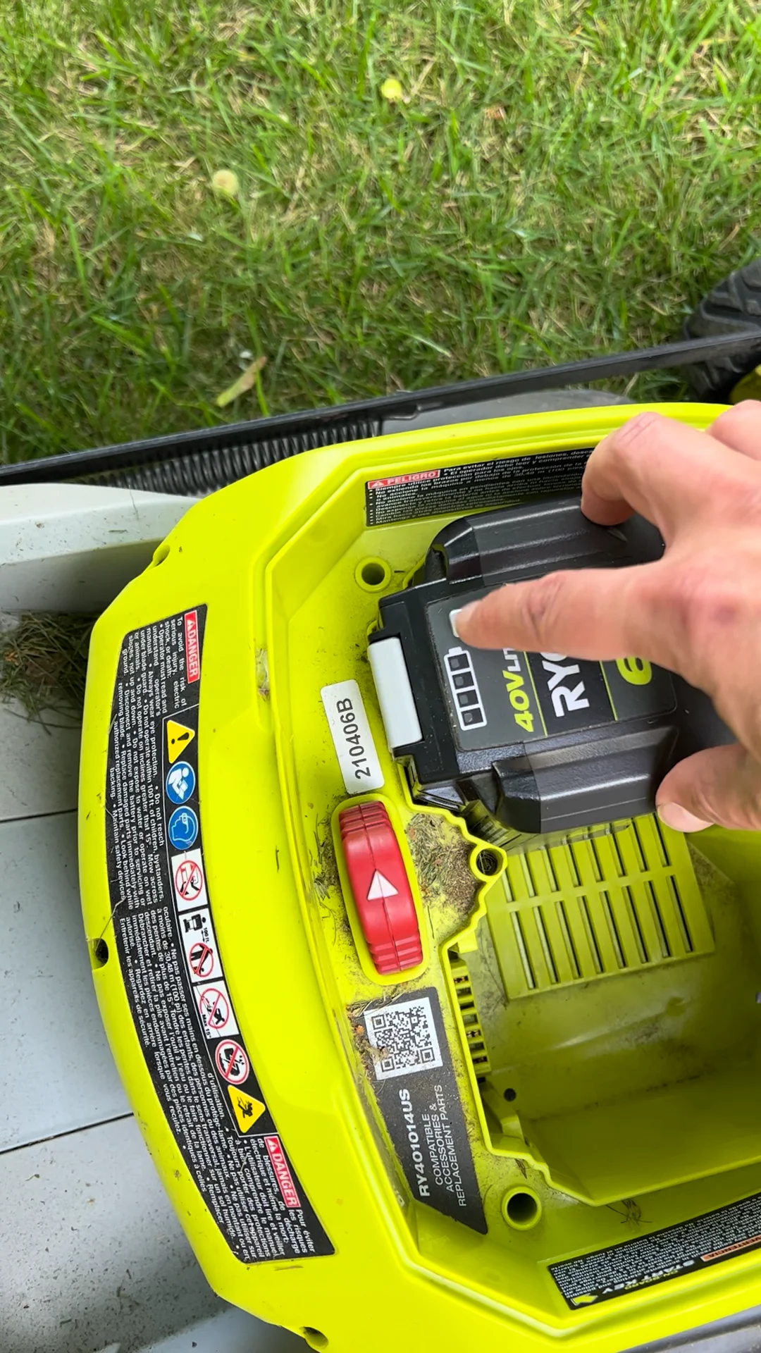 Ryobi mower won’t stay on on Vimeo