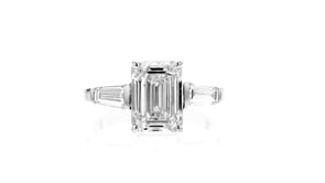 3.50 ct. t.w. Lab-Grown Diamond Three-Stone Ring in 14kt White Gold