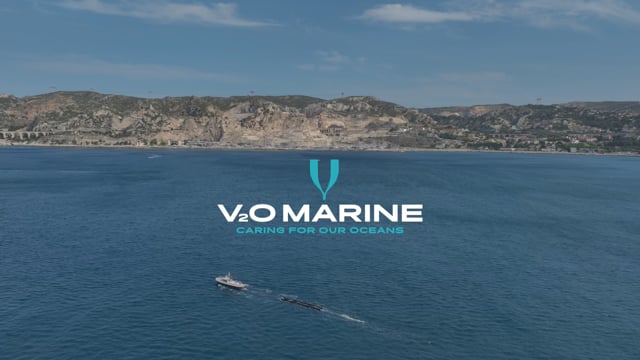 Film de présentation du dispositif de dépollution en mer, le MPS11 de V2O Marine, produit par Drone-Pictures - Juin 2023