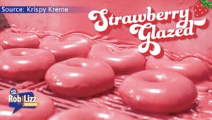 Krispy Kreme Strawberry Glazed Donuts