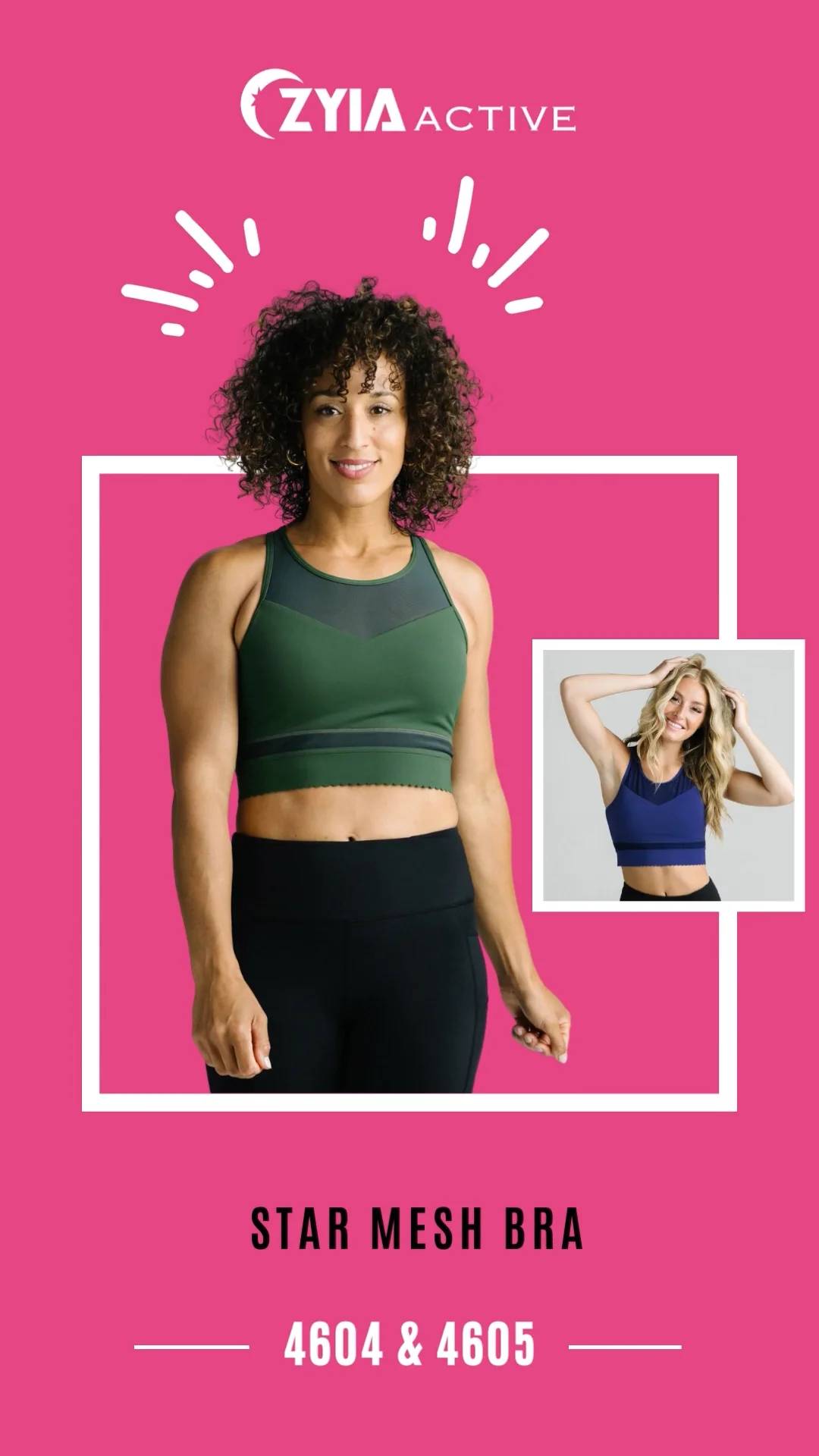 Zyia Active Stars Sports Bras for Women