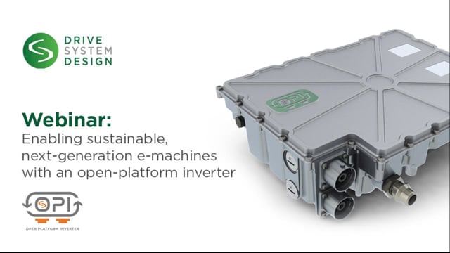 Enabling sustainable, next-generation e-machines with an open-platform inverter