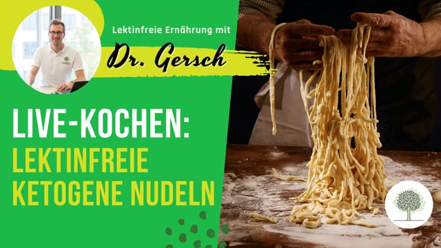 Live-Kochen: Lektinfreie ketogene Nudeln