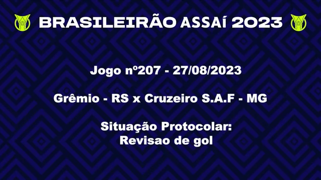 Grêmio x Cruzeiro terá experiente árbitro 'afastado' de jogos da Série A