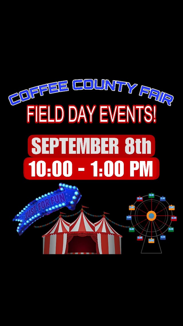 Friday September 8th Events at the Coffee County Fair