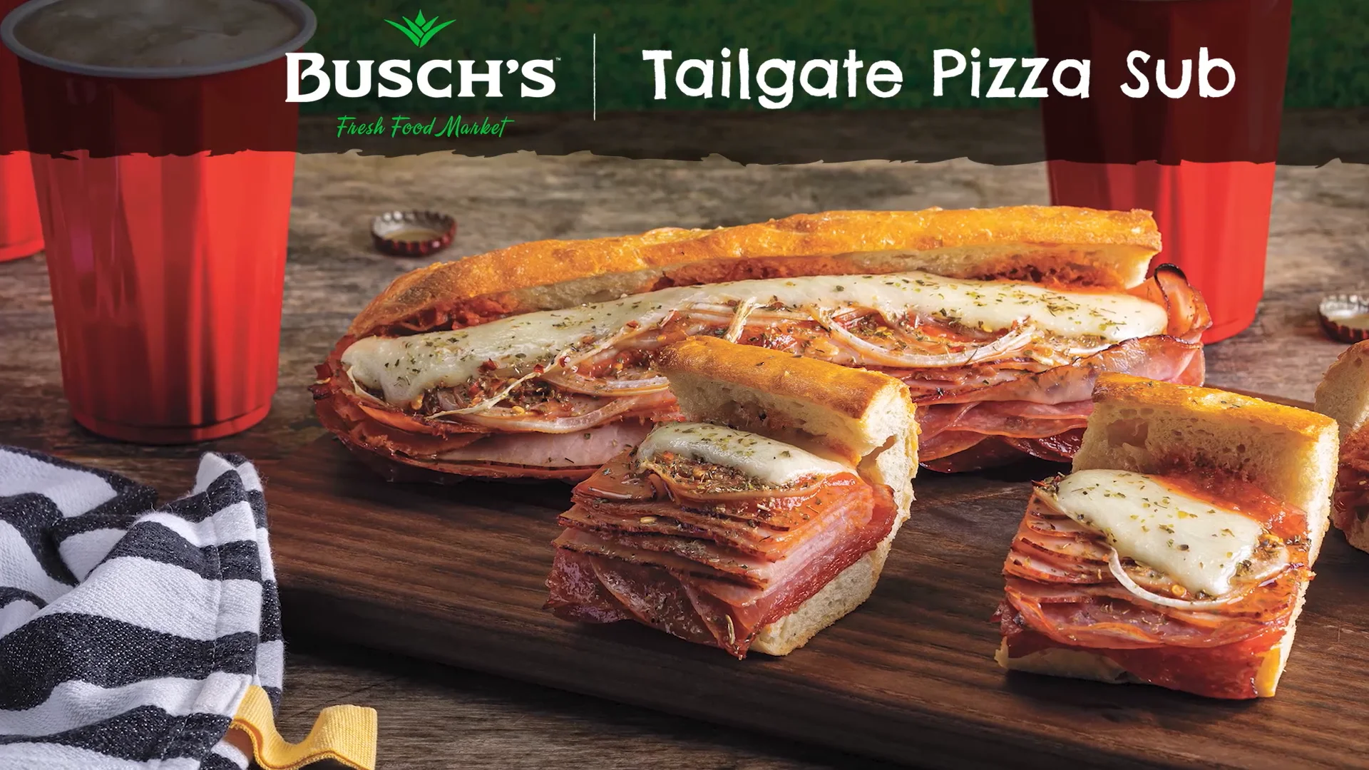 PCKC Tailgate Samples Tailgate Pizza Sub_Buschs on Vimeo