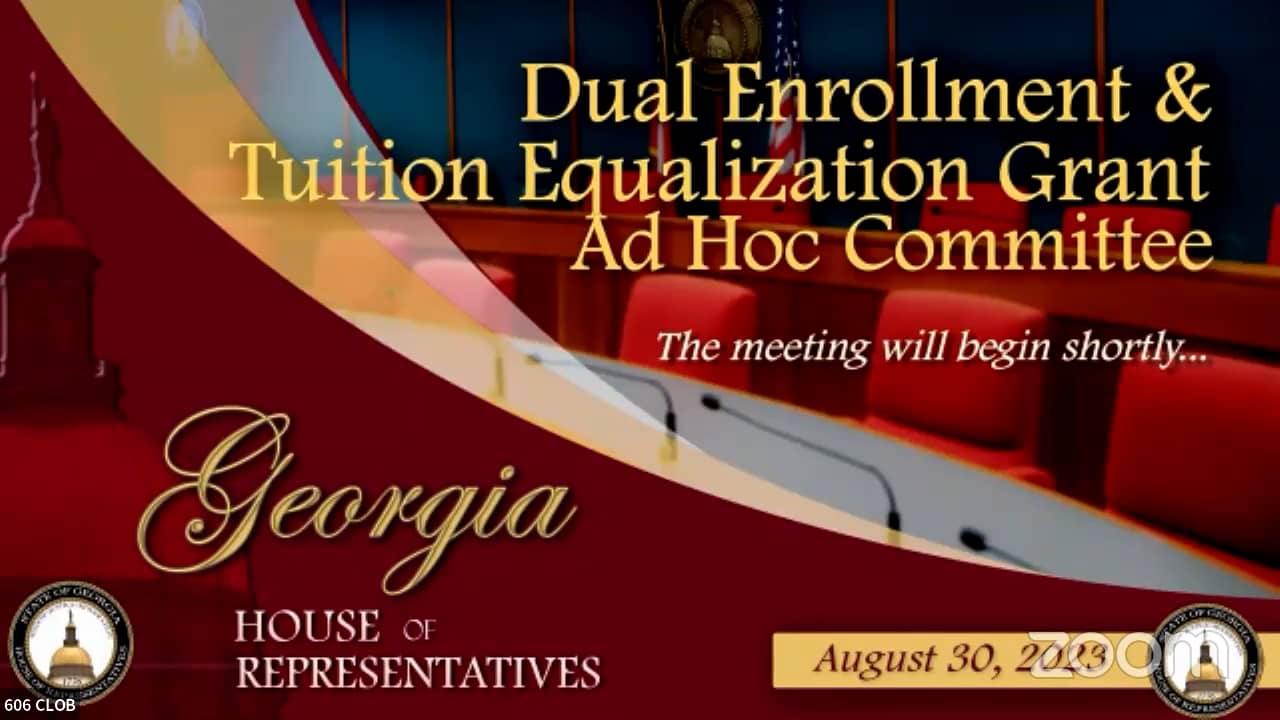 Dual Enrollment & Tuition Equalization Grant Ad Hoc Committee 08.30.23