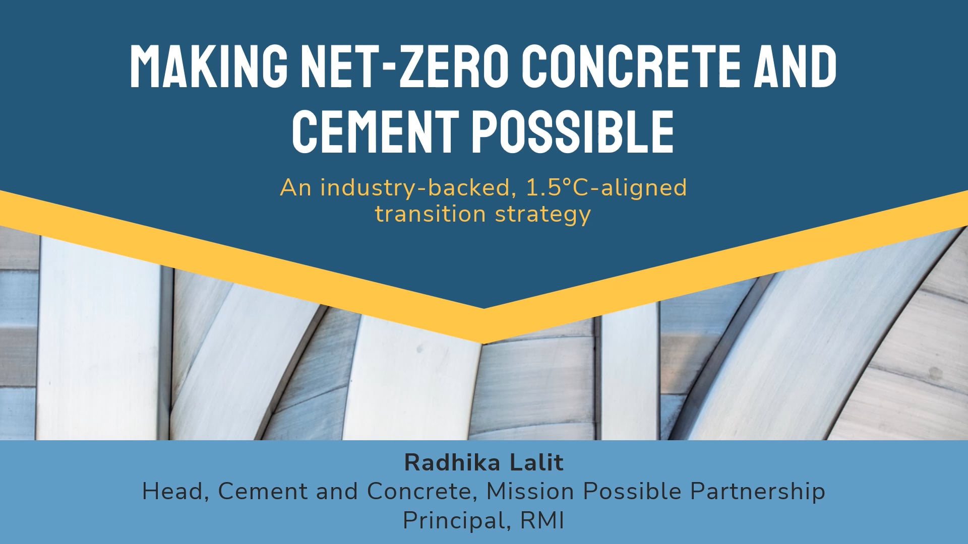 Decarbonizing Cement And Concrete Sector On Vimeo