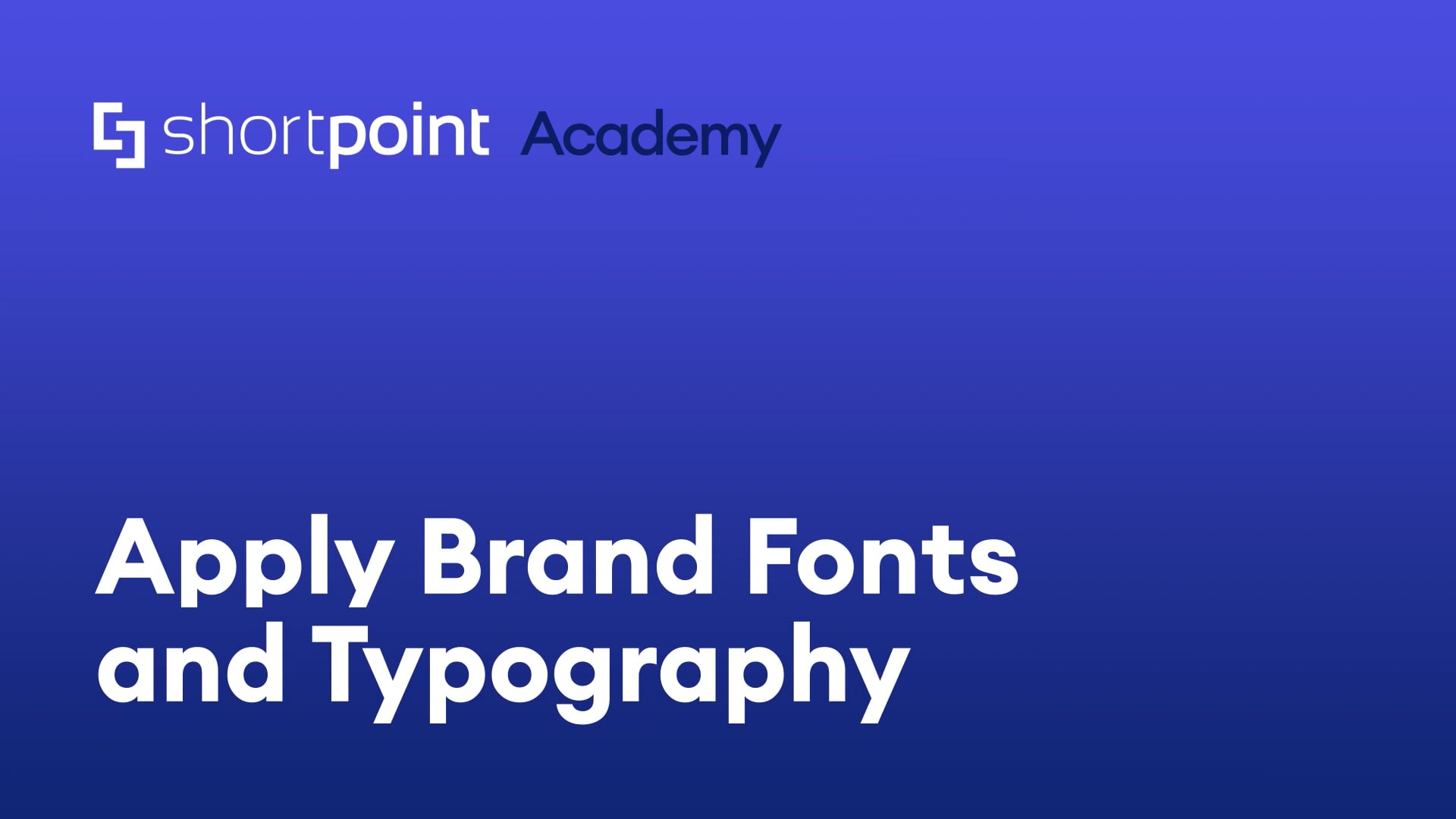 Apply brand fonts and typography thumbnail