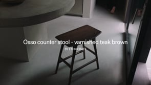 Ethnicraft l Focus : Osso counter stool - varnished teak brown 16-9
