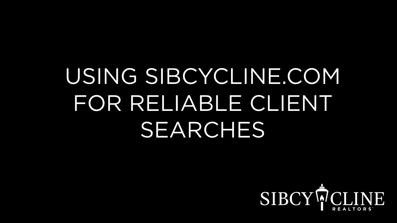 Using Sibcy Cline Account for Client Portal Search on Vimeo