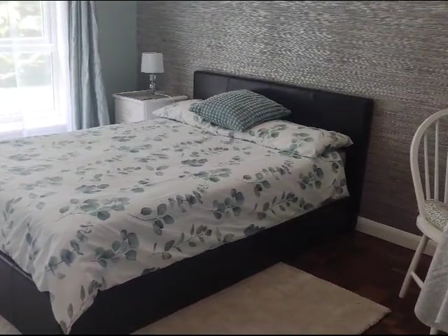 Video 1: Very comfortable double bed, new mattress & bedding, bed lifts up for extra storage.