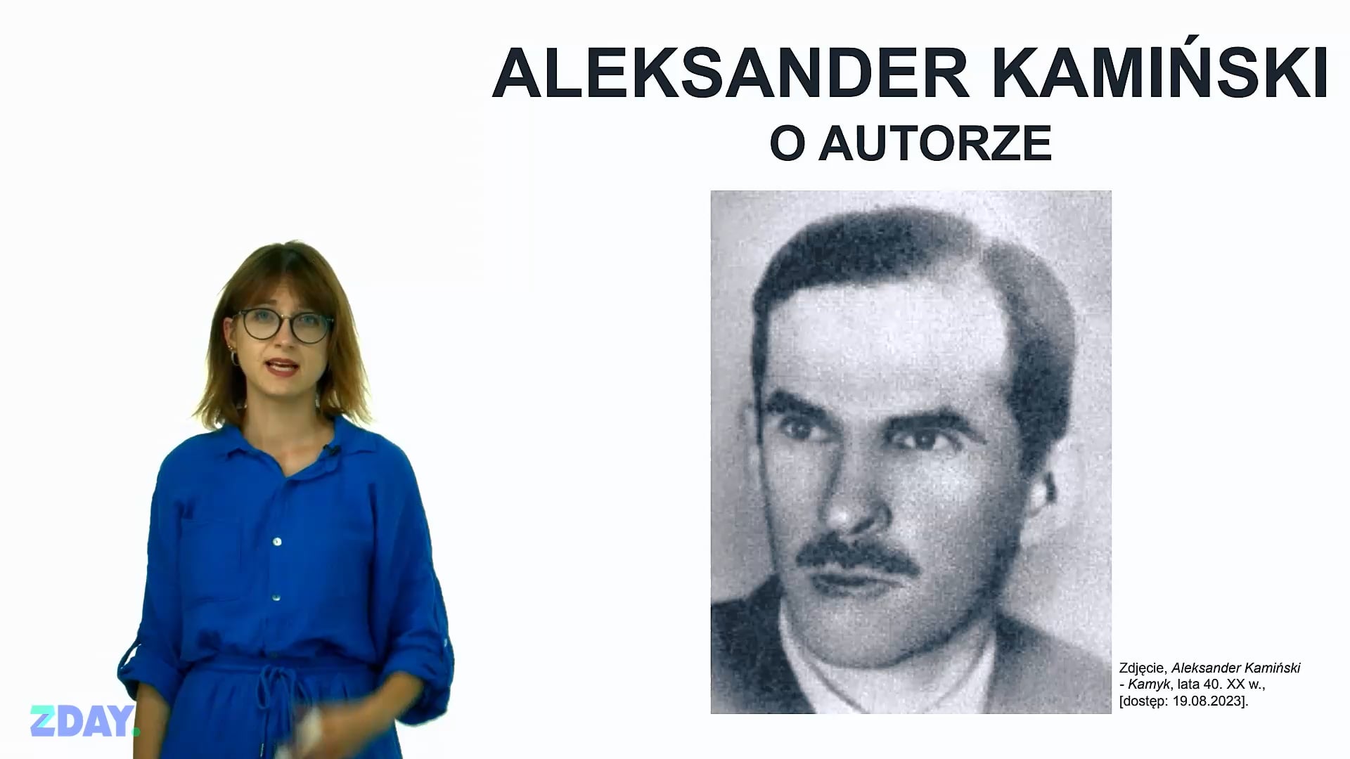 Miniaturka materiału wideo na temat: Aleksander Kamiński – o autorze. Kliknij, aby obejrzeć materiał.