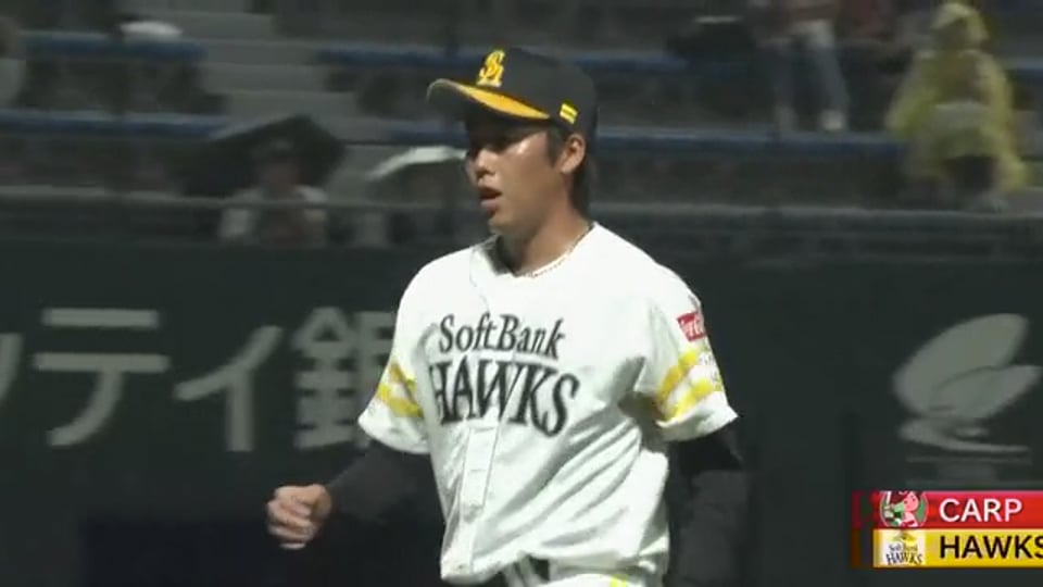 【ファーム】再び支配下へ!! ホークス・中村亮太 1イニング無失点の安定したリリーフ!!  2023年9月1日 福岡ソフトバンクホークス 対 広島東洋カープ