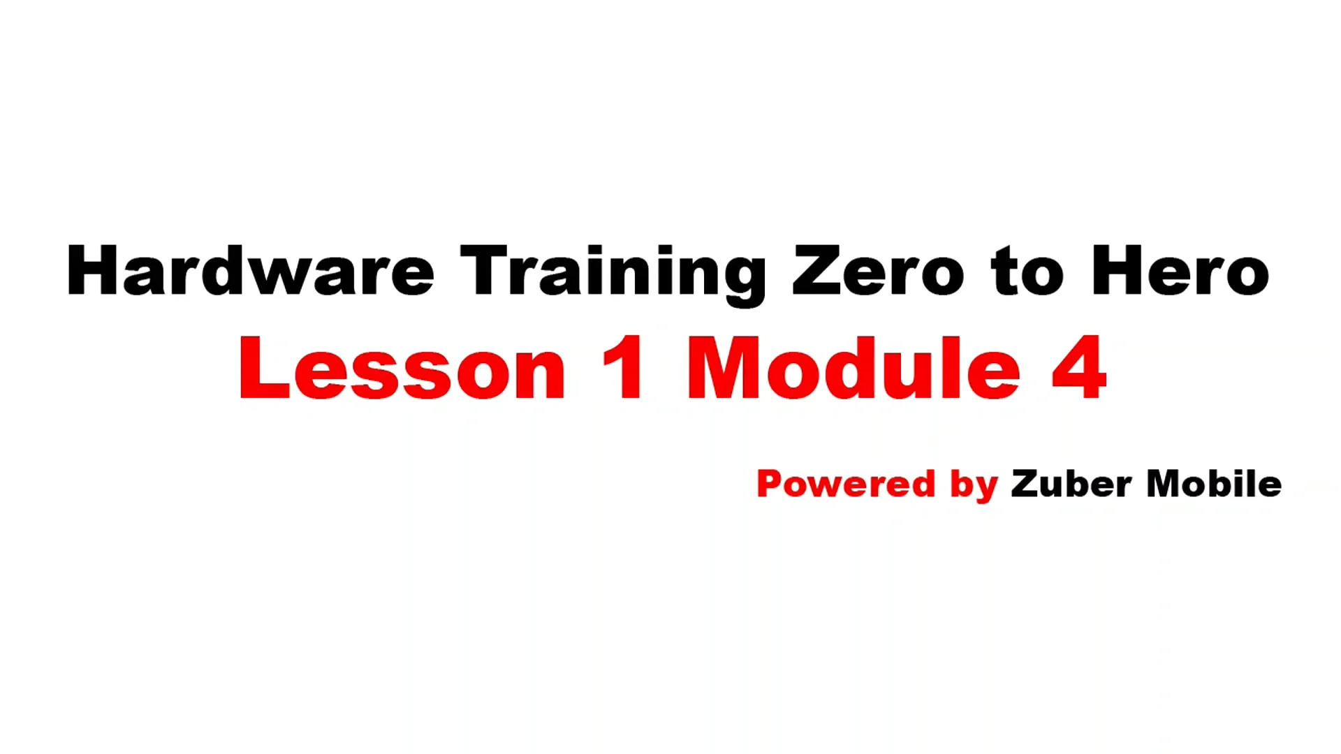 Lesson 1 Module 5 All Components Details mht001005 on Vimeo