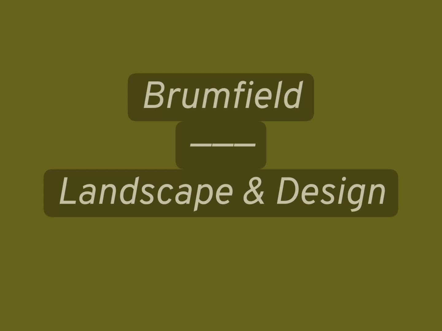 Brumfield Landscape & Design on Vimeo