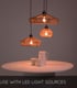 Video Yunkai Cottage Cluster Pendant Light - Ø 60cm - 3xE27 - Light Wood