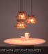 Video Tasman Scandinavian Cluster Pendant Light - 3xE27 - Light Wood