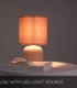 Video Woolly Vintage Table Lamp - Ø 16cm - 1xE14 - Ocher Yellow