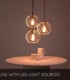 Video Danza Classic Cluster Pendant Light - Ø 50cm - 3xE27 - Matt Gold