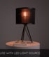 Video Tagalog Scandinavian Table Lamp - Ø 26cm - 1xE27 - Black