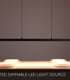 Video Sigma Modern Pendant Light - LED Dim. - 1x38W 2700K - Black
