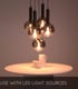 Video Marius Modern Cluster Pendant Light - Ø 55cm - 5xE27 - Black