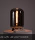 Video Joanet Modern Table Lamp - Ø 22cm - 1xE27 - Smoke Grey