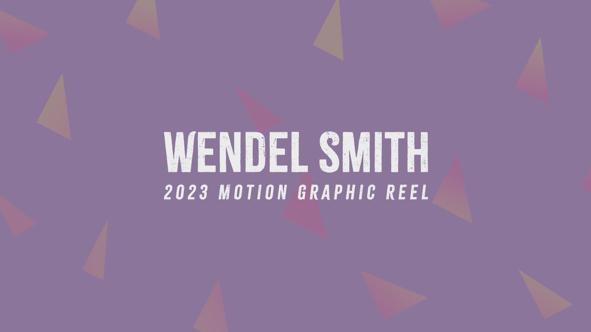Motion Graphics Reel