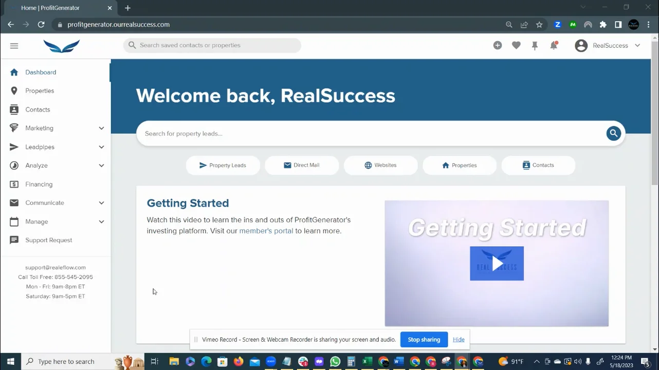 Video #10 Update your profile in profit generator on Vimeo