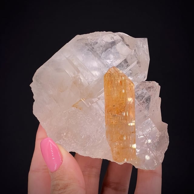 Imperial Topaz on Quartz