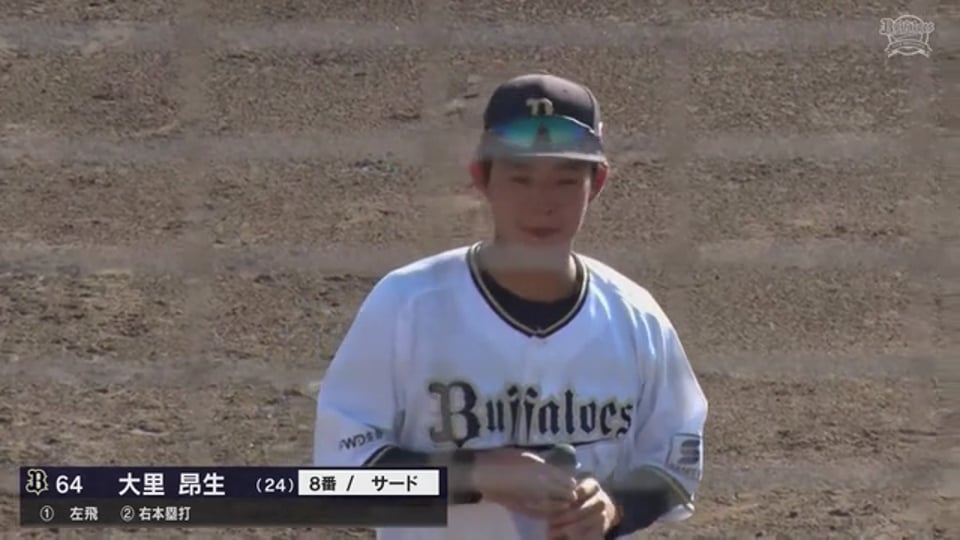 【ファーム】バファローズ・大里昂生選手ヒーローインタビュー 9月3日 オリックス・バファローズ 対 阪神タイガース