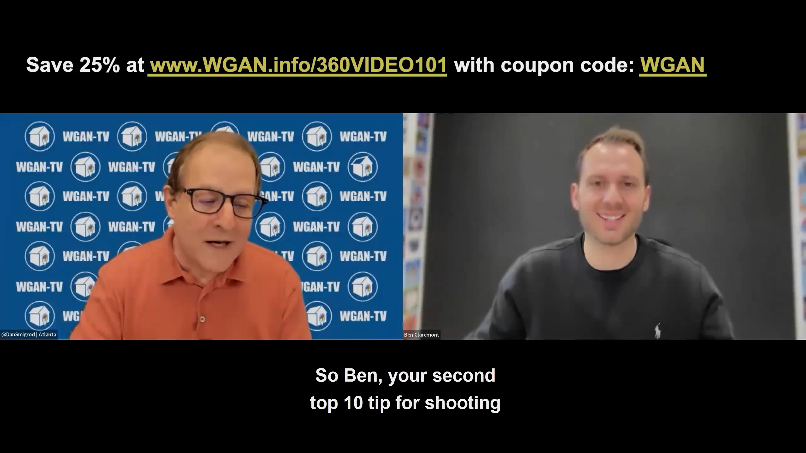 WGANTV 360 VIDEO 101Ben Claremont3953The 360 Video 101 Course And